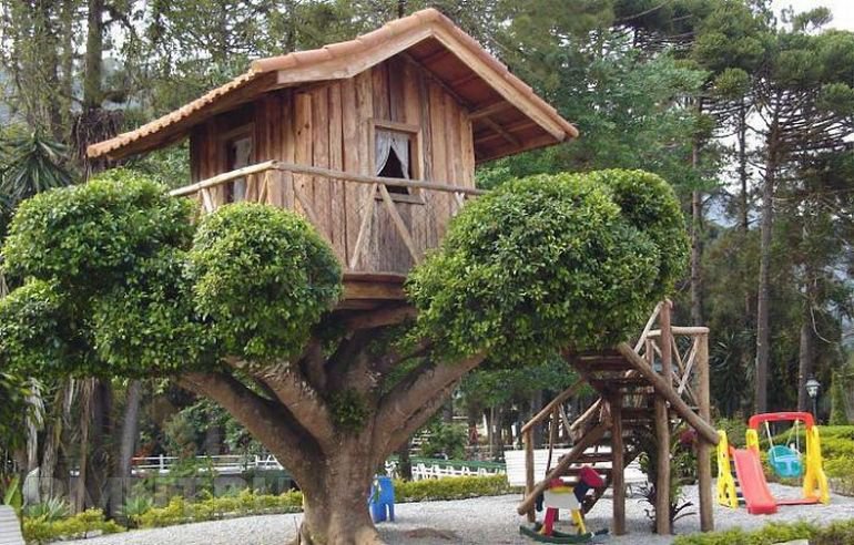 Кращі будиночки на дереві для дітей: фото та ідеї