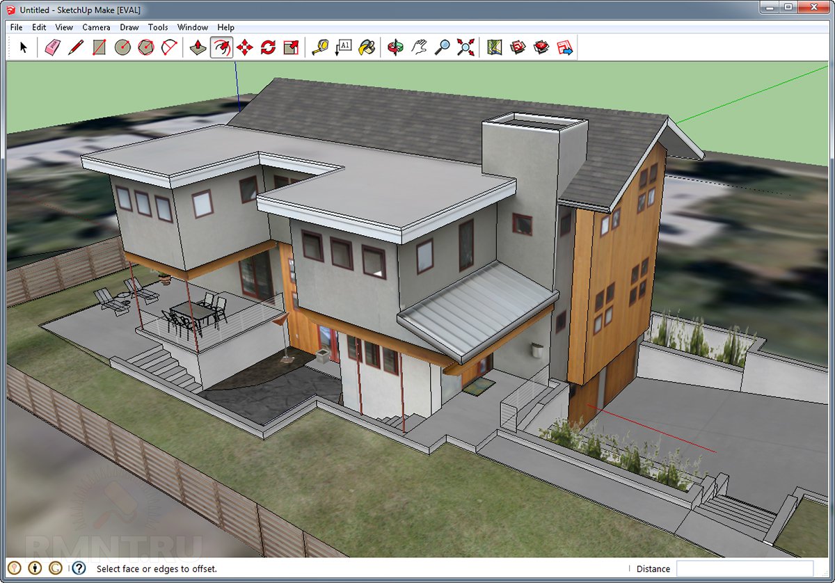 Будинок, створений в програмі SketchUp