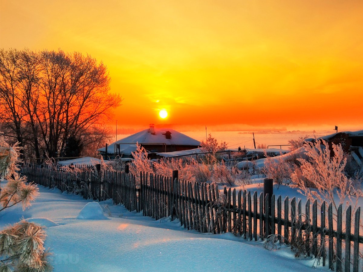 Фотопідбірка: російська зима в селі