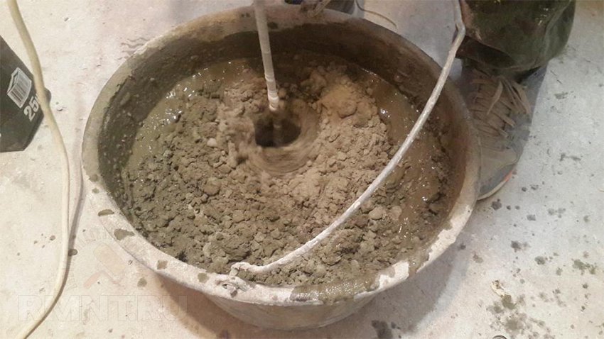 Приготування цементної штукатурки